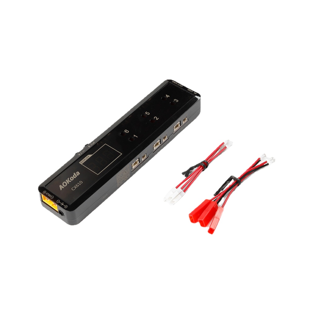 Drone Racing Charger - 1s Aokoda CX605/CX610/CX610HV 6CH ładowarka do